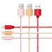 3 pcs Apple 1M Lightning Charging Data Transmission  Nylon Cable for iPhone 7/7 Plus/ 6/6 Plus/6s/ 6s Plus 